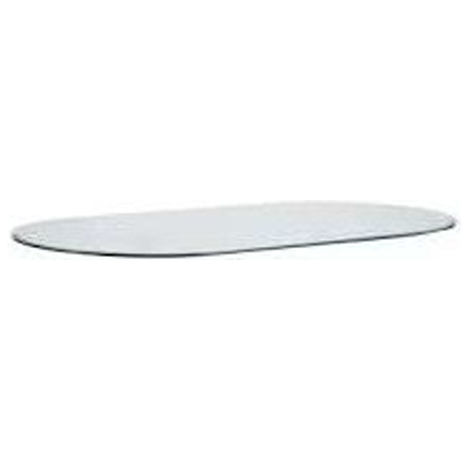 28" X 54" Racetrack Oval Tempered Glass Table Top 1/2" Thick 1" Beveled