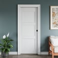 thumbnail image 1 of 28" X 80" Sliding Pocket Door Recessed Paneled Sliding Door Solid Core With Privacy Pocket Lock, 1 of 8