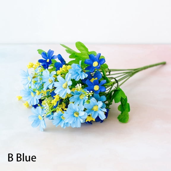 28 daisy daisies 7-pronged artificial flowers for decoration