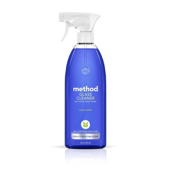 28 fl oz Mint Glass Cleaner Spray, Aluminum-Free Hypoallergenic Formula