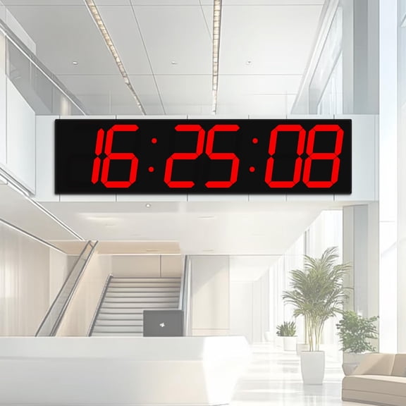 28"gps Auto sync Wall Clock(red) 28 Inch GPS Auto-Sync Digital Wall Clock