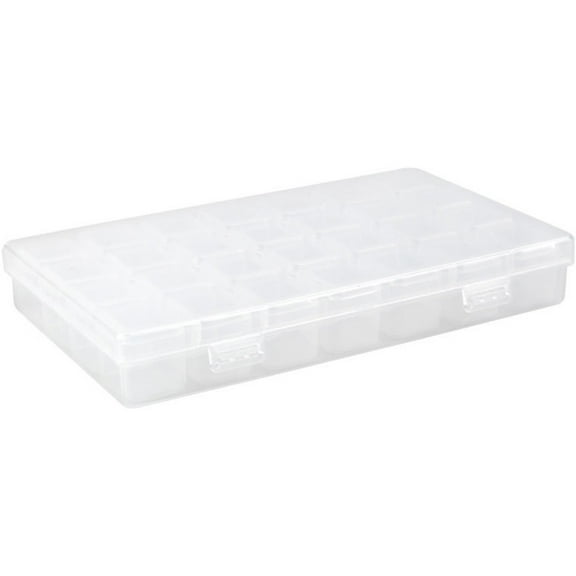 28-grid Plastic Transparent Storage Box (translucent Color) Beads Button Case with Lids Container Holder Boxes