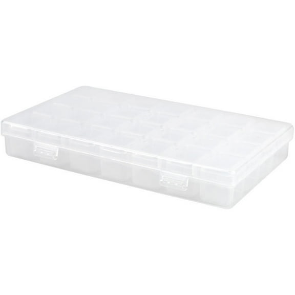 28-grid Plastic Transparent Storage Box (translucent Color) Loose Beads Organizers Holder