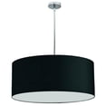 thumbnail image 1 of 28 in. 1 Light Drum Shade Pendant, Black Fabric, 1 of 1