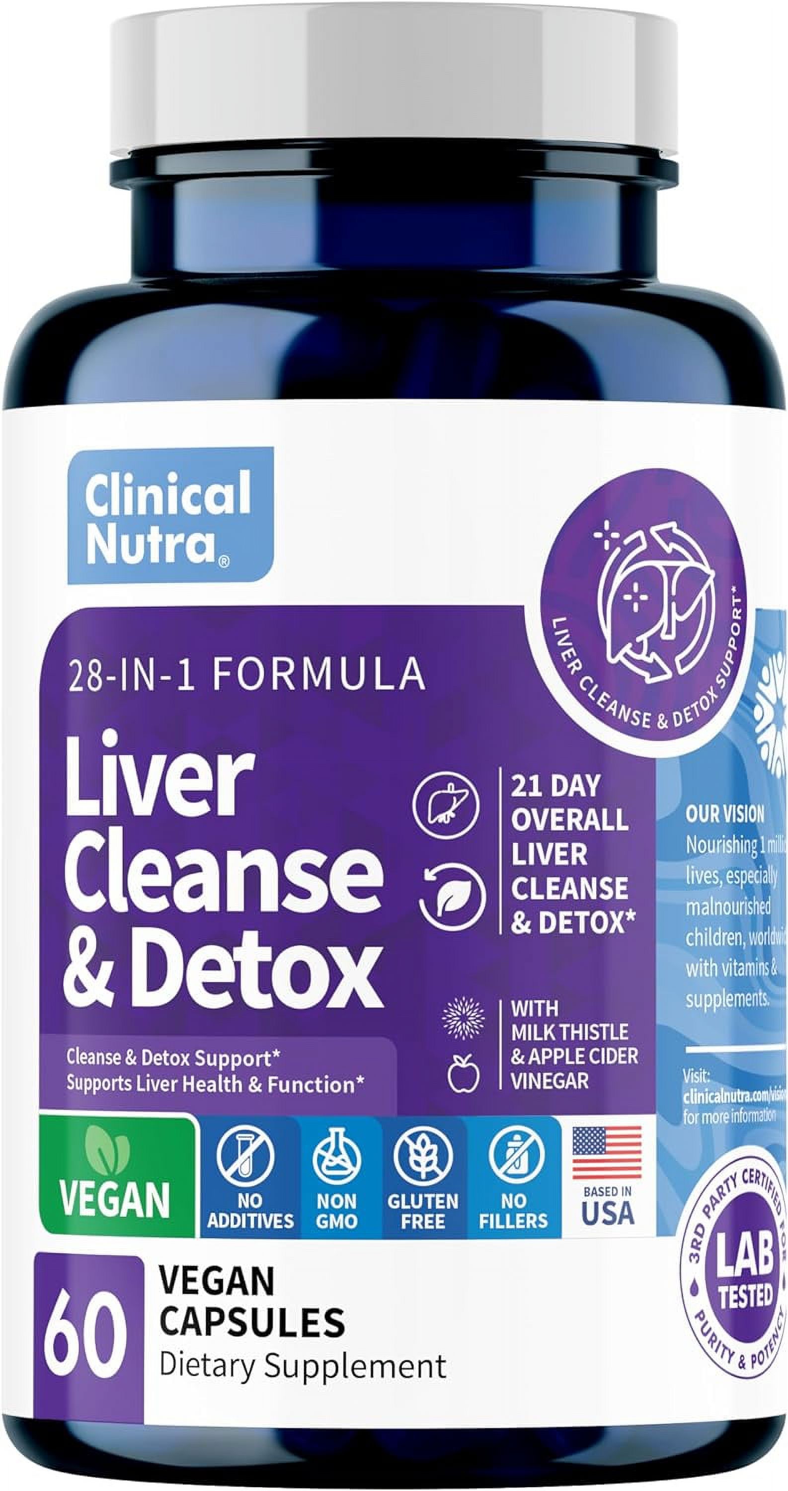 28in1 Liver Cleanse with Milk Thistle, Artichoke & Apple Cider