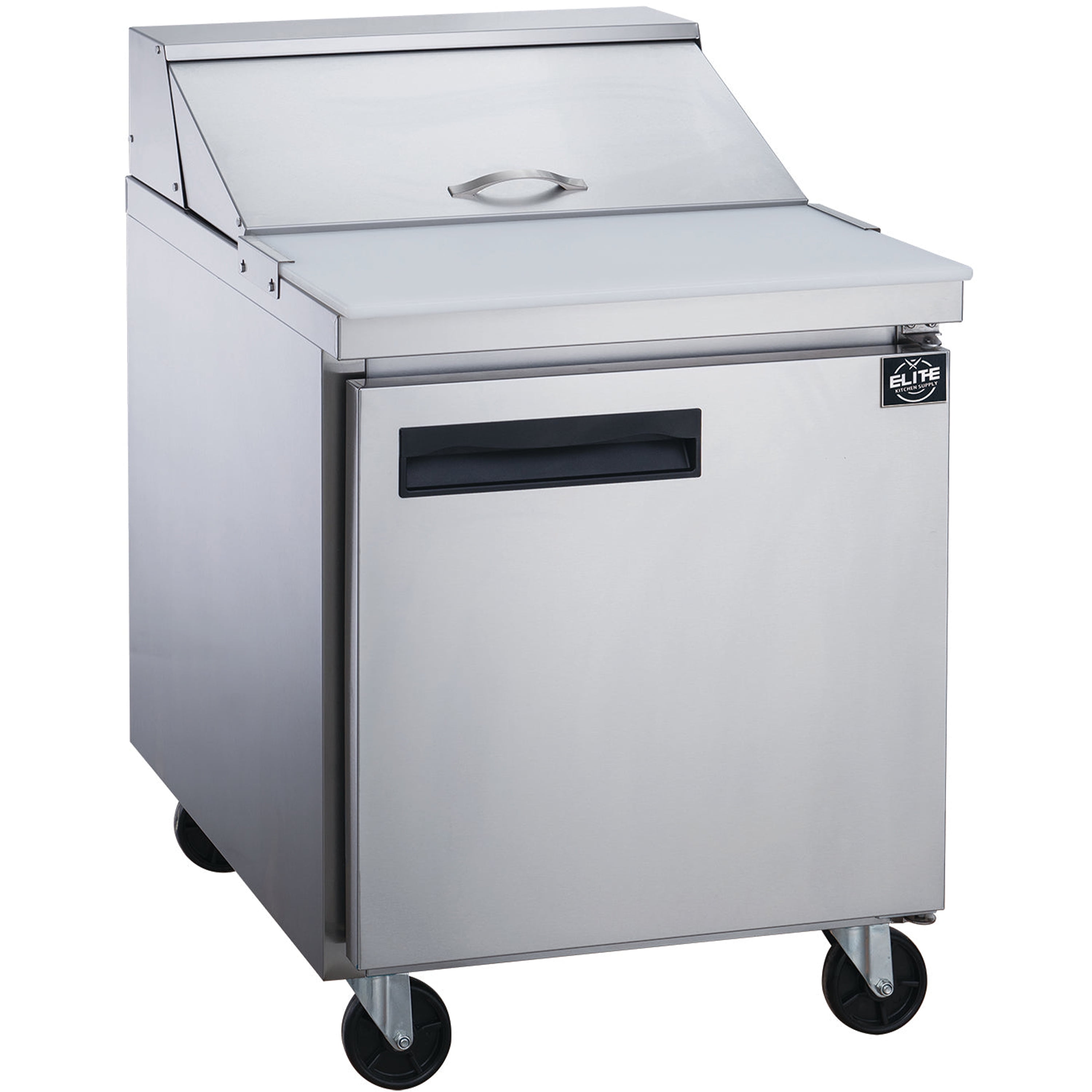 28 in. Commercial Refrigerated Sandwich/Pizza Prep Table Cooler 6.6 Cu. Ft. Refrigerator, NSF Certified