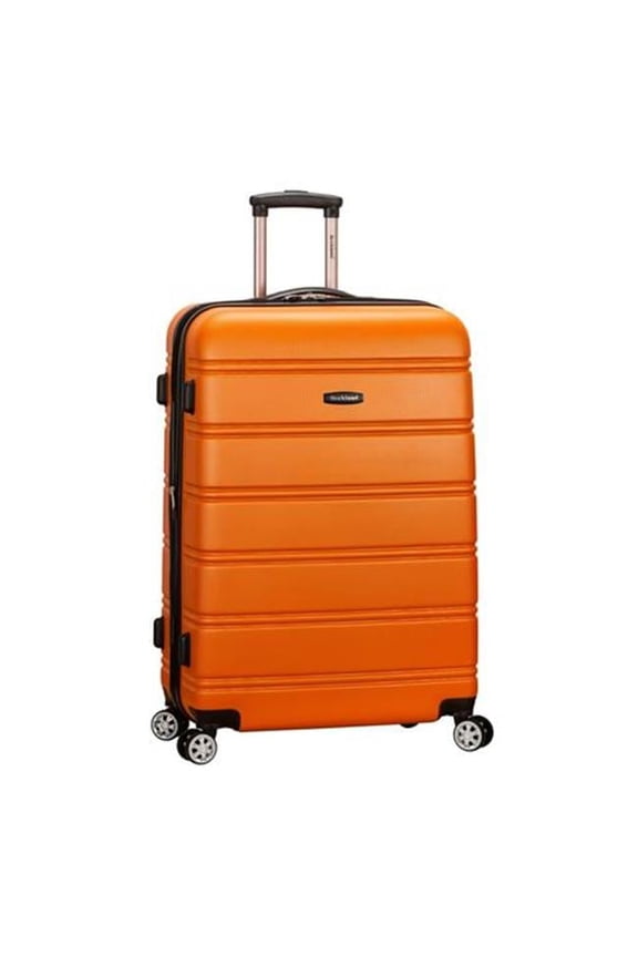 28 in. Expandable ABS Dual Wheel Spinner Luggage - Orange