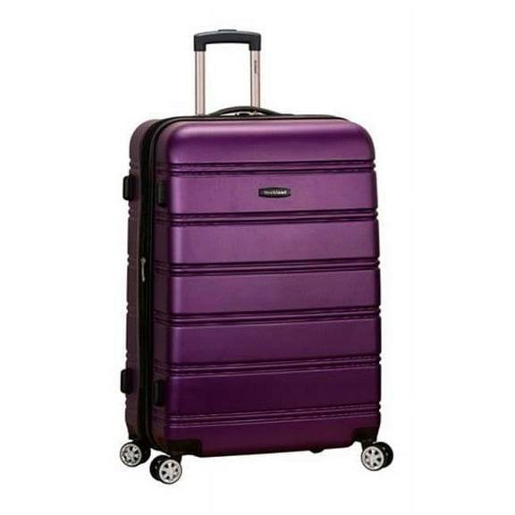 28 in. Expandable ABS Dual Wheel Spinner Luggage - Purple