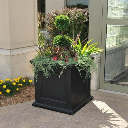 28 in. Fairfield Square Planter - White