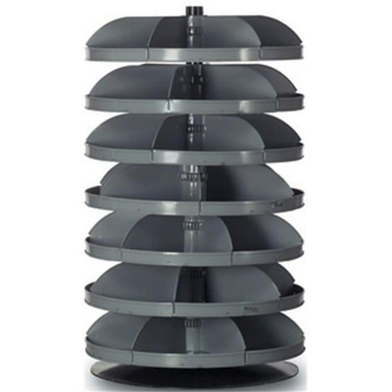 28 in. No. 95 Rotabin Storage 7 Shelf, Gray