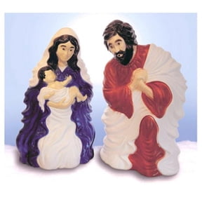 28 in. Plastic Nativity Set with Cord Set