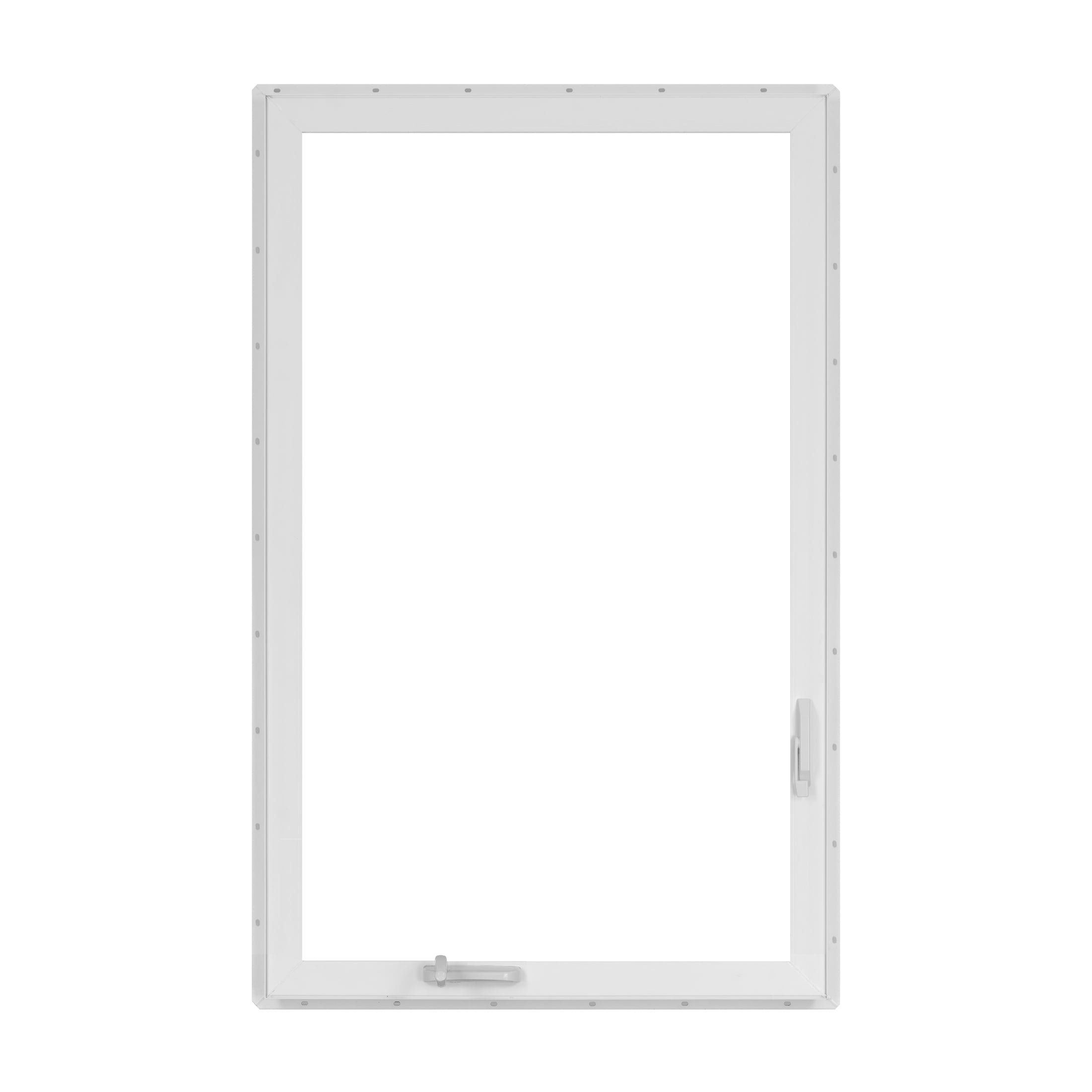 28 in. x 48 in. White Vinyl Double-Pane Insulated Left-Hand Casement Window with Screen