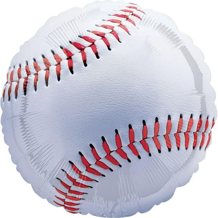 28 inch Championship Baseball Foil Mylar Balloon - Party Supplies Decorations