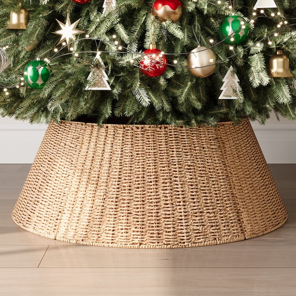 28 inch Christmas Tree Collar, Christmas Tree Skirt Cover for Christmas Tree Decorations