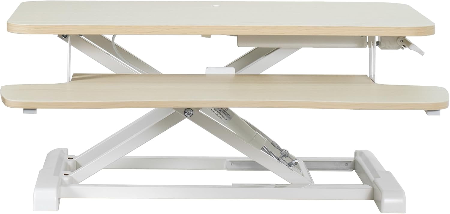 28 inch Desk Converter, Height Adjustable Sit to Stand Riser, Dual ...