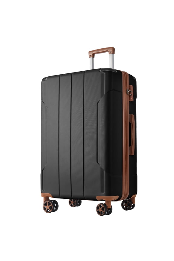 28-inch Hardshell Luggage, Lightweight Durable ABS Suitcases with Double Wheels, Expandable Checked Luggage