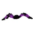 thumbnail image 1 of 28 inch Large Giant Hairy Spider Extendable Poseable Red Eyes Black Purple, 1 of 6