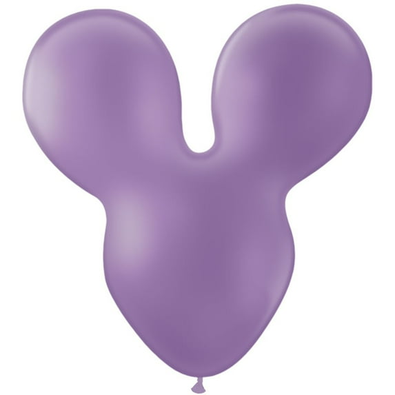 28 inch Mousehead - Lilac Purple Latex Balloons (1 Pack) - Party Supplies Decorations