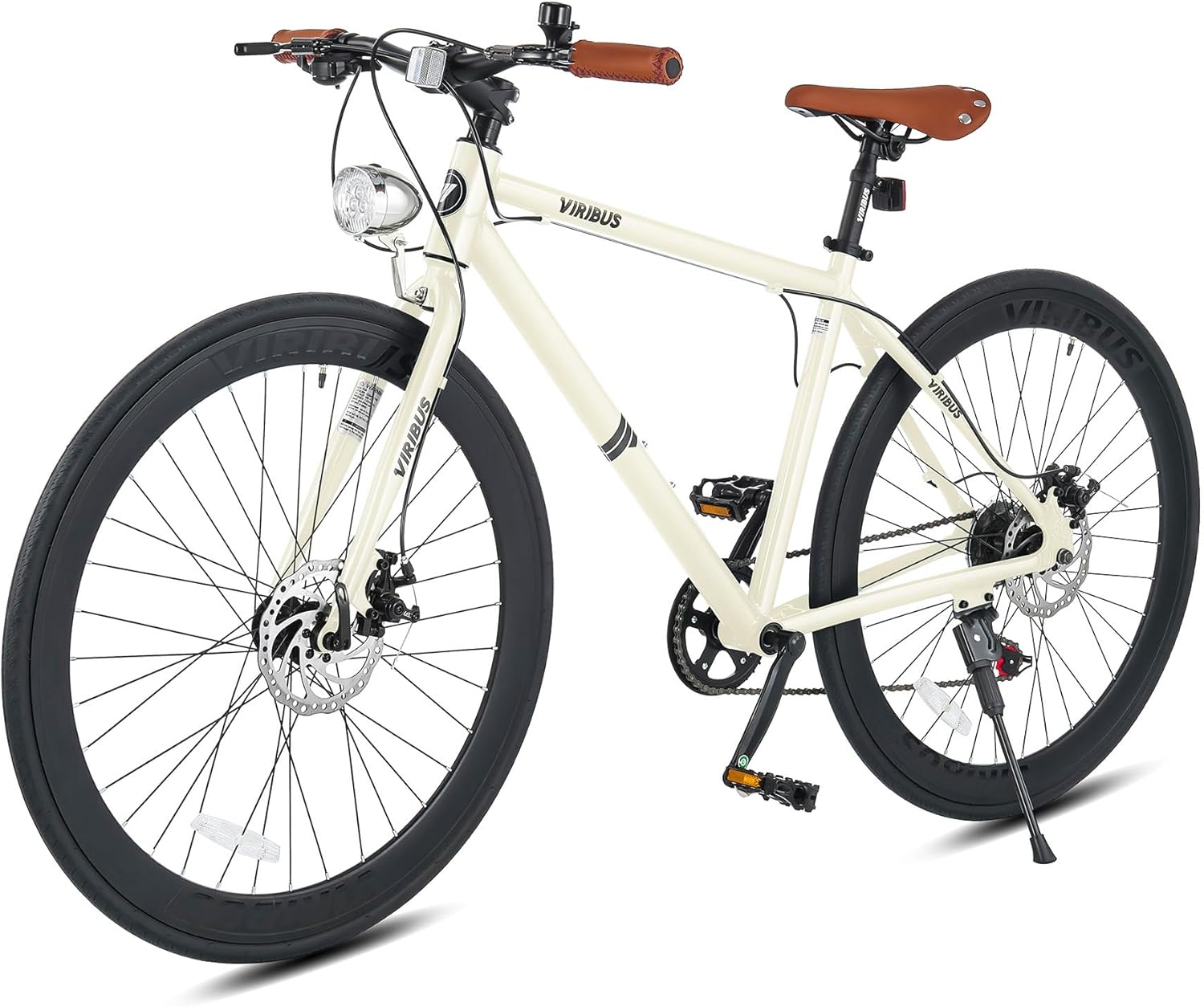 28 inch Road Hybrid Bike, Mens Bike with Lightweight Aluminum Frame