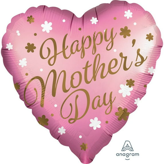 28 inch Satin Infused Mother'S Day Foil Mylar Balloon - Party Supplies Decorations
