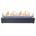 thumbnail image 1 of 28-inch Table Top Gas Fire Pit, 40,000 BTU Tabletop Propane Fire Pit Portable Fireplace for Patio, Outdoor w/Wind Glass Shield, Glass Rocks, Carbon Gray, 1 of 8