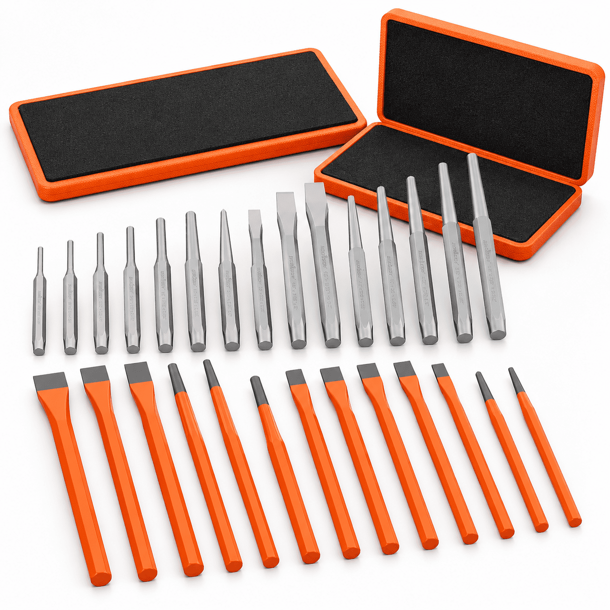 28-piece Heavy Duty Punch And Chisel Set Including Taper Cold Chisels ...