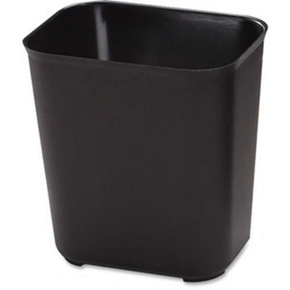 28 qt. Fire Resistant Wastebasket - Black