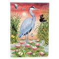 thumbnail image 1 of 28 x 0.01 x 40 in. Great Blue Heron Canvas House Flag, 1 of 1