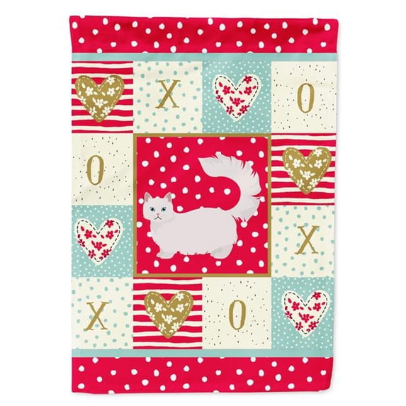 28 x 0.01 x 40 in. Napoleon No.1 Cat Love Canvas House Flag