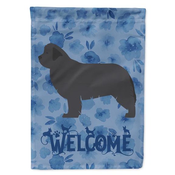 28 x 0.01 x 40 in. Newfoundland Welcome Flag Canvas House Size