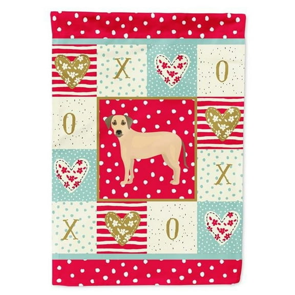 28 x 0.01 x 40 in. Sato Dog Love Canvas House Flag