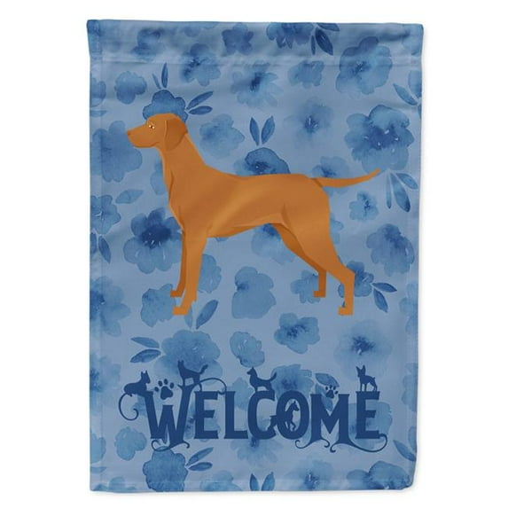 28 x 0.01 x 40 in. Vizsla Welcome Flag Canvas House Size