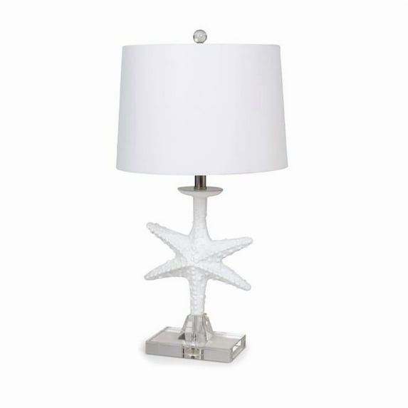 28 x 13 x 14 in. White Coastal Starfsh Table Lamps