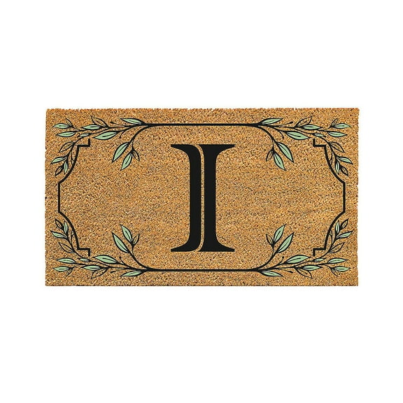 Monogram Coir Mat, Letter "I"