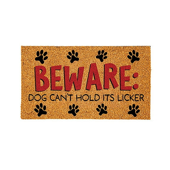 28" x 16" Nature Coir Mat, Beware