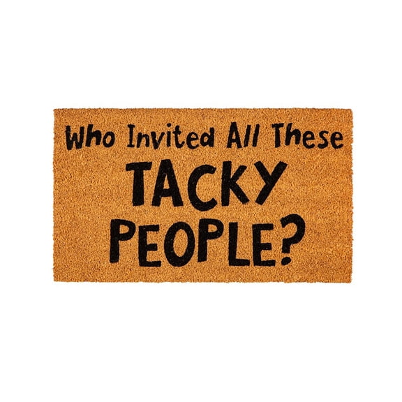 28" x 16" Nature Coir Mat, Tacky People