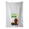 thumbnail image 1 of 28 x 19 in. Toy Red Poodle Saint Patricks Day White Kitchen Towel Dish Towels - Set of 2, 1 of 1