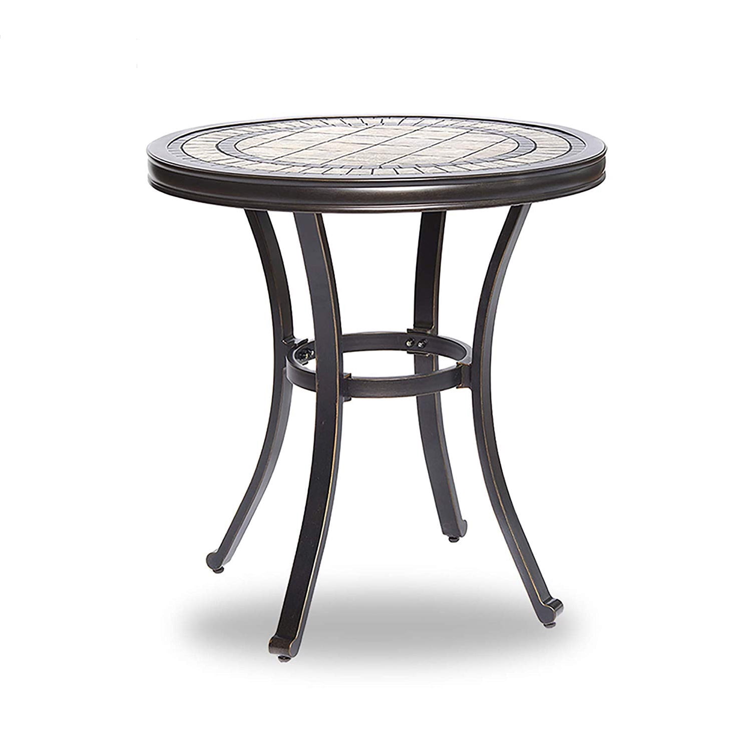 28"x28.6" Round Bistro Patio Table Contemporary Outdoor Garden Furniture - Picture 11 of 11