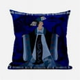 thumbnail image 1 of 28 x 28 in. Three Woman Broadcloth Indoor & Outdoor Blown & Closed Pillow - Blue, Green & Brown, 1 of 1