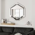 thumbnail image 1 of 28 x 31.5 inches Wall-Mounted Silver Decorative Round Wall Mirror for Home, Living Room, Bedroom, Entryway, 1 of 5