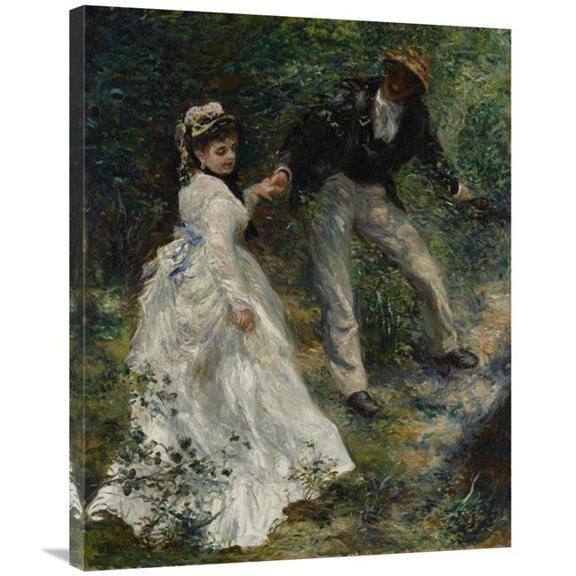 28 x 35 in. La Promenade Art Print - Pierre-Auguste Renoir