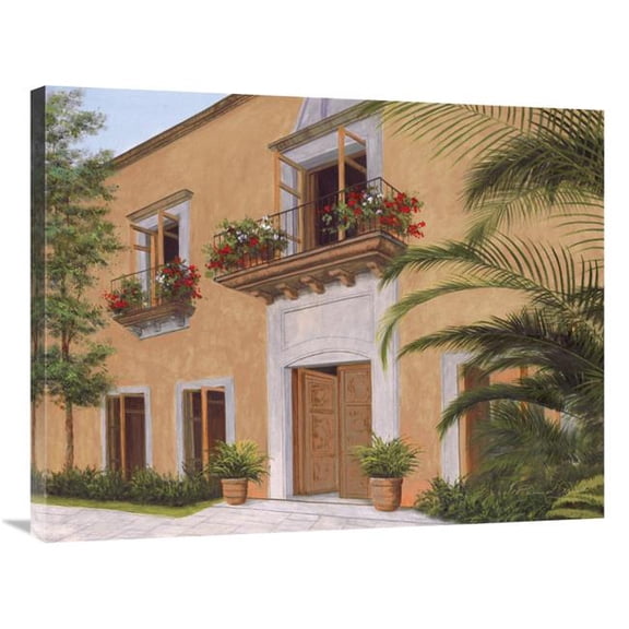 28 x 35 in. Tuscan Walkway Art Print - Diane Romanello