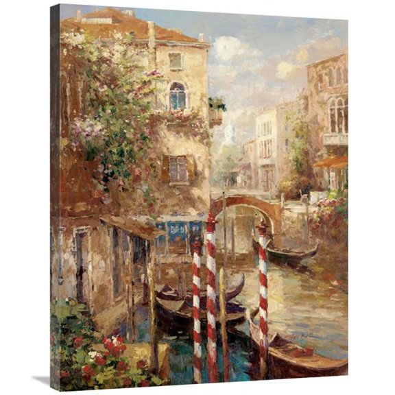 28 x 35 in. Venice Canal I Art Print - Peter Bell