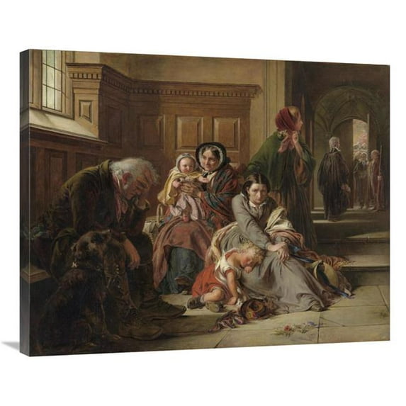 28 x 35 in. Waiting for the Verdict Art Print - Abraham Solomon