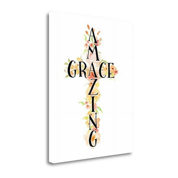 28" x 36" Amazing Grace Floral By Tara Moss - Print on Canvas Fabric Multi-Color