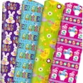 thumbnail image 1 of 28 x 40 Inches Easter Wrapping Paper Rabbit Chick Eggs Bunny Gnome Assorted Colors & Design, Folded Happy Easter Bunny Flat Gift Wrap Paper - 6 Jumbo Sheets for Spring Birthday Baby Shower, 1 of 4