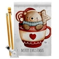 thumbnail image 1 of 28 x 40 in. Beary Hot Coco House Flag Set Wintertime Christmas Double-Sided Decorative Vertical Flags & Decoration Banner Garden Yard Gift, 1 of 1