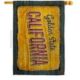 thumbnail image 1 of 28 x 40 in. California Vintage American State House Flag with Double-Sided Horizontal Decoration Banner Garden Yard Gift, 1 of 1