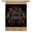 thumbnail image 1 of 28 x 40 in. Chalkboard Hello Autumn House Flag with Fall Harvest & Double-Sided Decorative Vertical Flags Decoration Banner Garden Yard Gift, 1 of 1