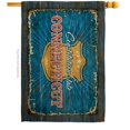 thumbnail image 1 of 28 x 40 in. Connecticut Vintage American State House Flag with Double-Sided Horizontal Decoration Banner Garden Yard Gift, 1 of 1